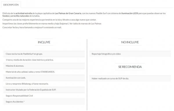 Curso Paddle Surf Nocturno