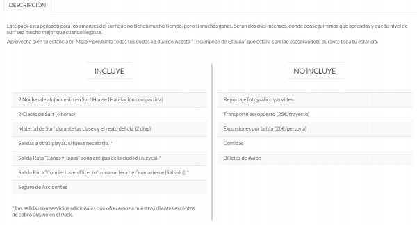 Pack Surfcamp Escapate Las Palmas