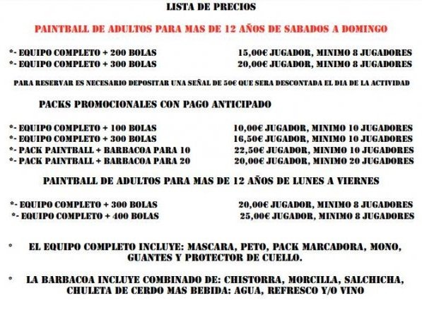 Paintball en Tenerife