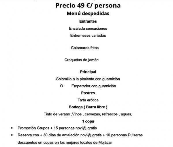 Cenas Tematicas Mojacar